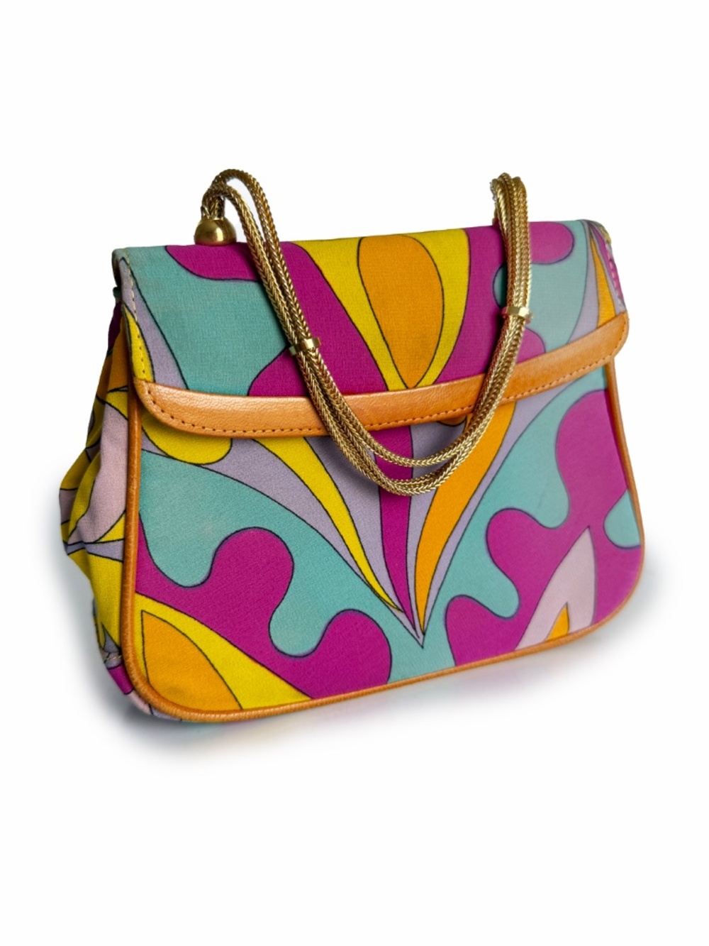 Vintage Roslein Florence Psychedelic Print Handbag Made in Italy